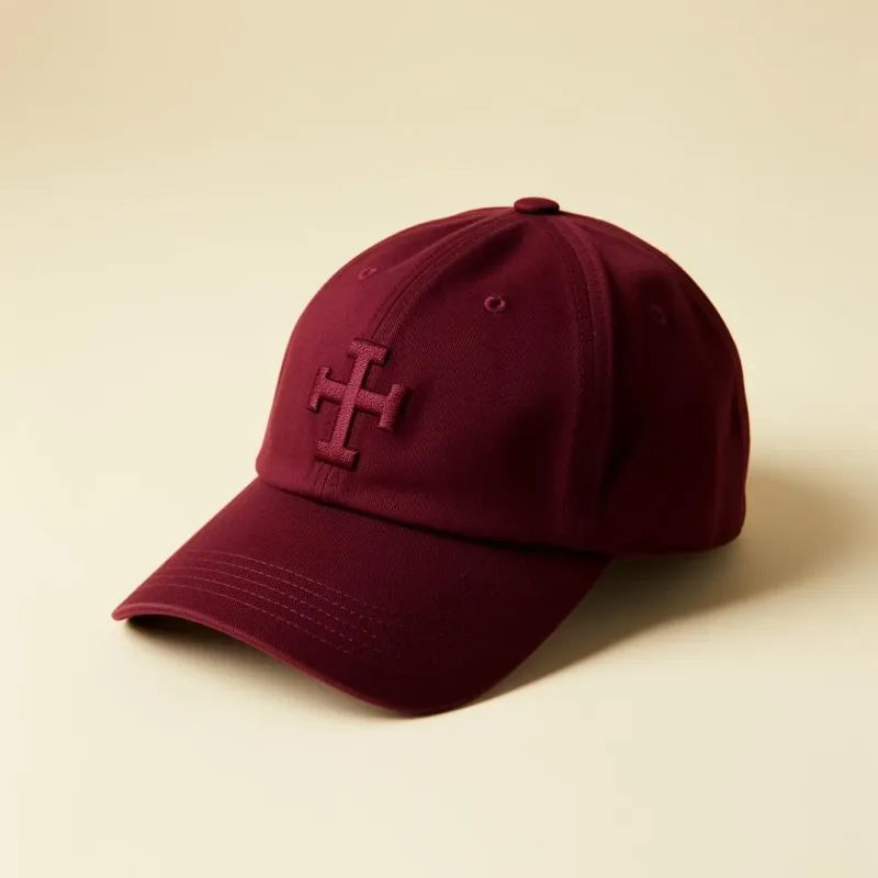 Cross Cap in Scarlet - premium Christian streetwear accessory by Real Love Apparel